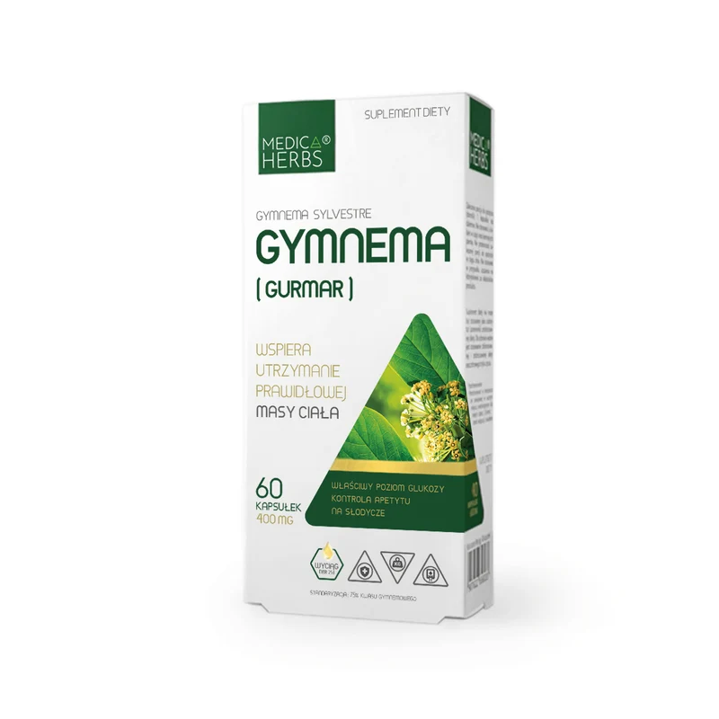 MEDICA HERBS Gymnema (Gurmar) 400mg, 60 Kapseln.