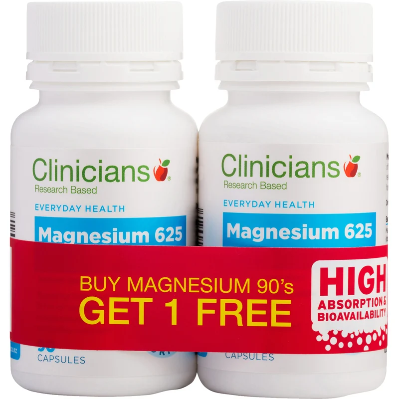 Clinicians Magnesium Capsules 180s (Twin Pack)