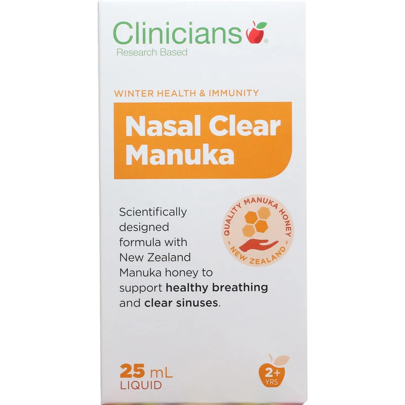Clinicians Nasal Clear Manuka 25ml