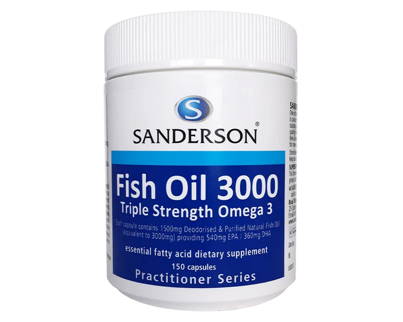 Sanderson Omega 3 Fish Oil 3000 150 Capsules