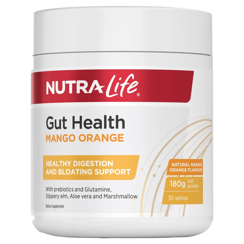 NutraLife Gut Health Digestive Supplement 180 g Mango Orange
