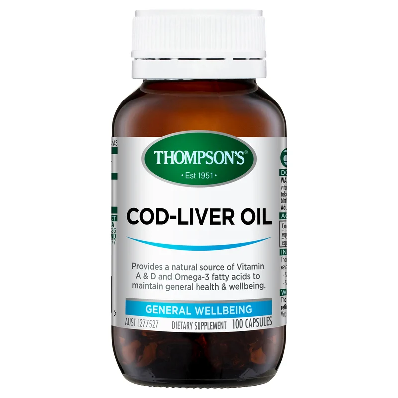 Thompson's COD-Liver Oil 100 Capsules