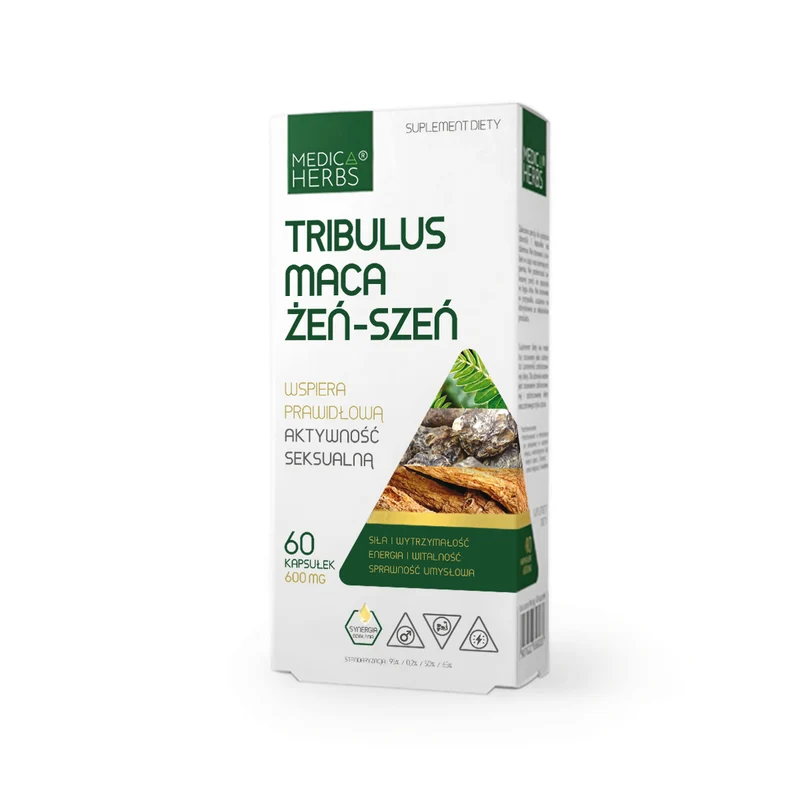 MEDICA HERBS Tribulus, Maca, Ginseng 60 Kapseln.
