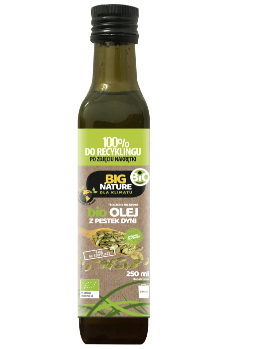 BIG NATURE Kaltgepresstes Kürbiskernöl BIO 250ml