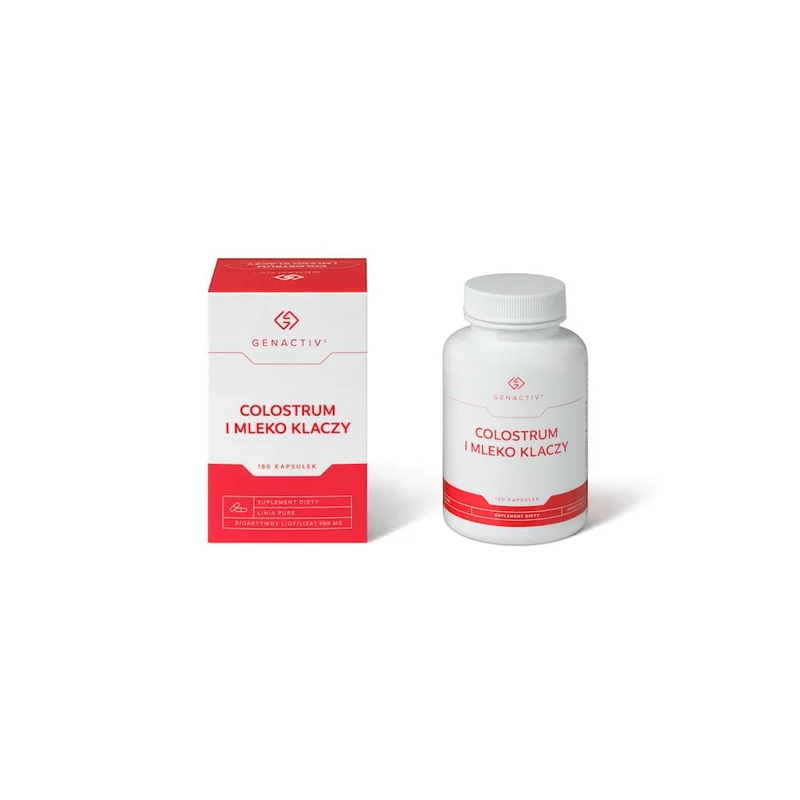 GENACTIV Kolostrum und Stutenmilch 180 Kapseln. - bioaktives Lyophilisat 2h