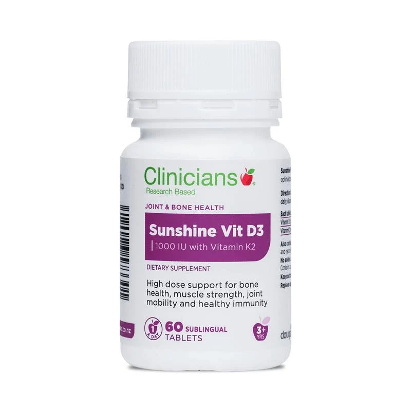 Clinicians Sunshine Vitamin D3 60 Tablets
