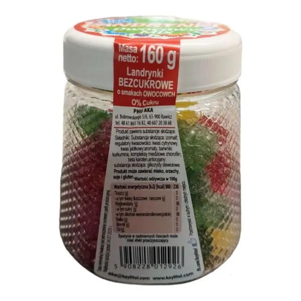 Aka Landrynki Owocowe 0% Zucker Fruchtmischung 160 g