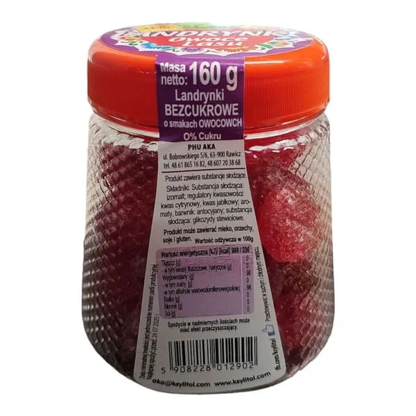 Aka Landrynki Owocowe 0% Zucker Waldfrüchte 160 g