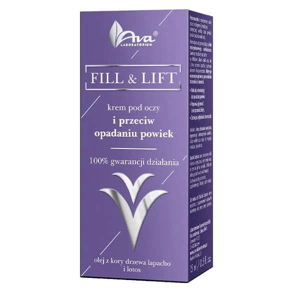 AVA Fill&Lift Augencreme gegen hängende Augenlider 15 m