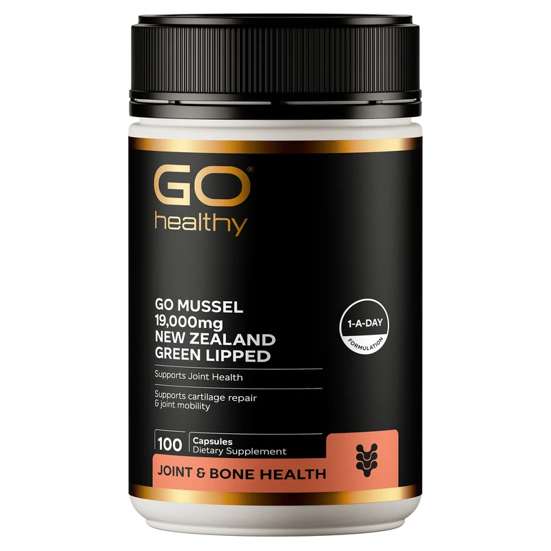 GO Healthy GO Mussel Green Lipped Muscle Supplement 19,000mg 100 Caps