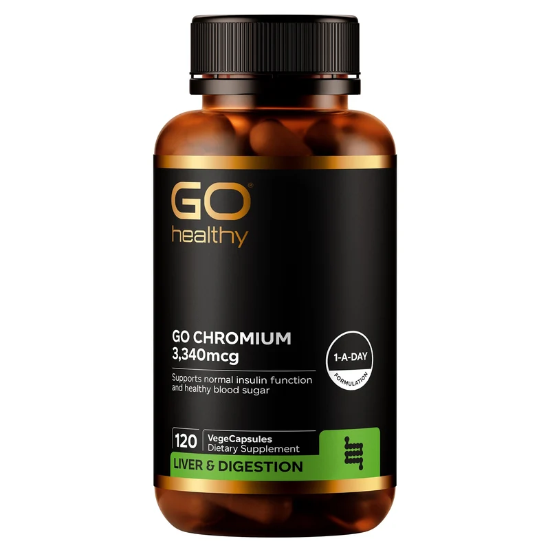 GO Healthy GO Chromium Supplement 3,340mcg 120 VCaps