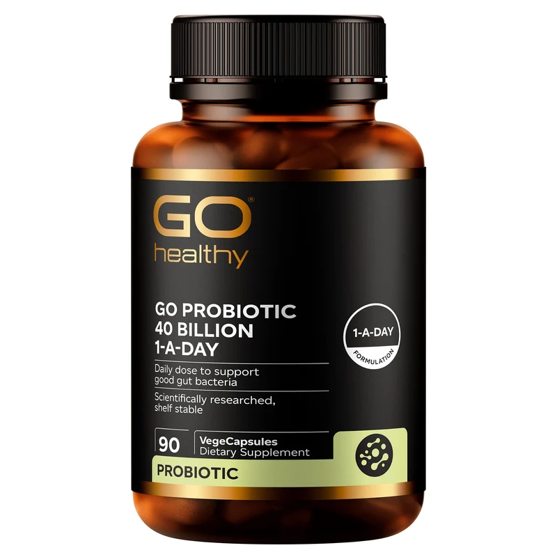 GO Healthy GO Probiotic 40 Billion Probiotic Supplement 90 Vcaps