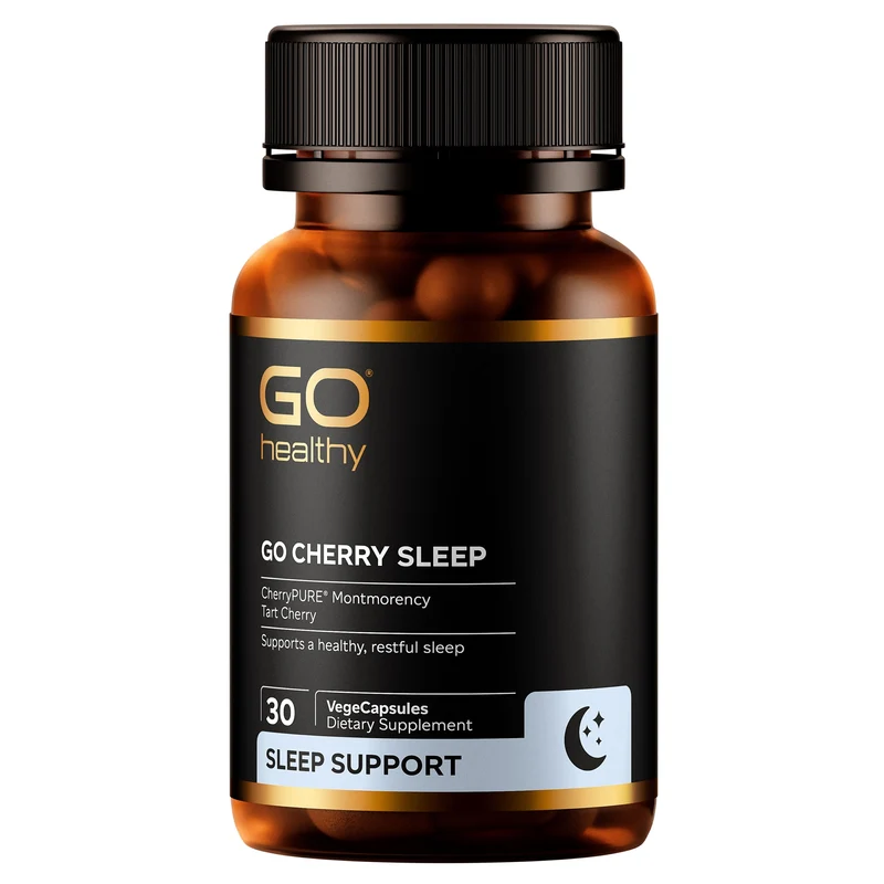 GO Healthy GO Cherry Tart Cherry Sleep Supplement 30 VCaps → GO Healthy GO Cherry Tart Cherry Sleep Supplement 30 Vcaps