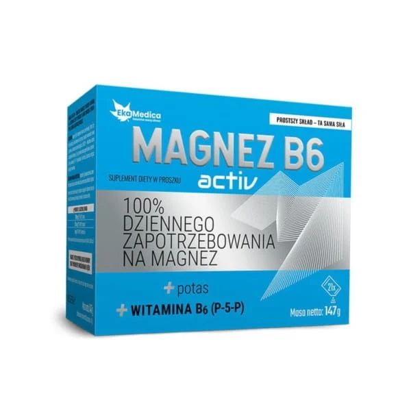 Magnesium B6 Activ Sachets 7 g (21 Sachets) EKAMEDICA