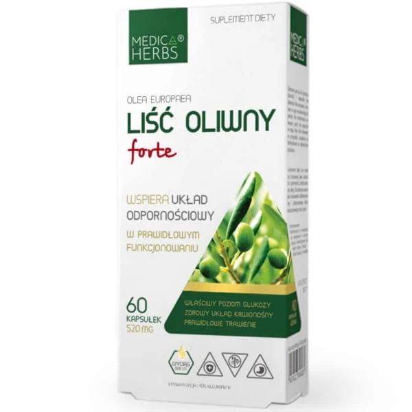 MEDICA HERBS Olivenblatt forte 520mg, 60 Kapseln.