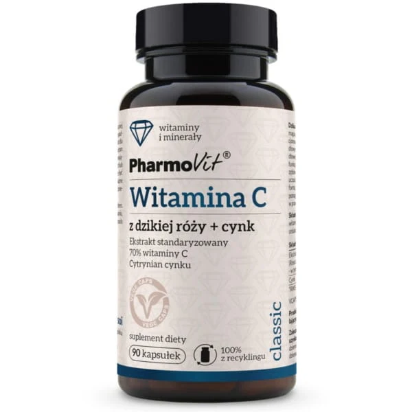 HAGEBUTTE VITAMIN C + ZINK 90 KAPSELN - PHARMOVIT (KLASSISCH)