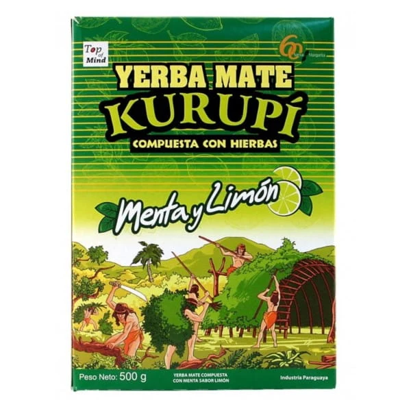 Yerba Mate Kurupi Ingwer Menta Limon 500 g