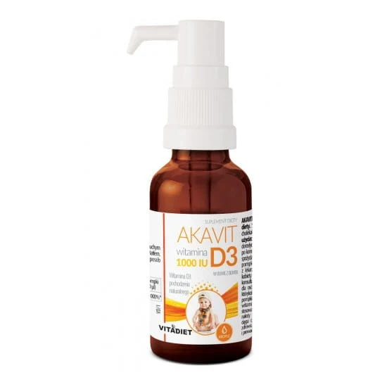 Vitadiet Akavit Vitamin D3 1000 Iu 30 ml