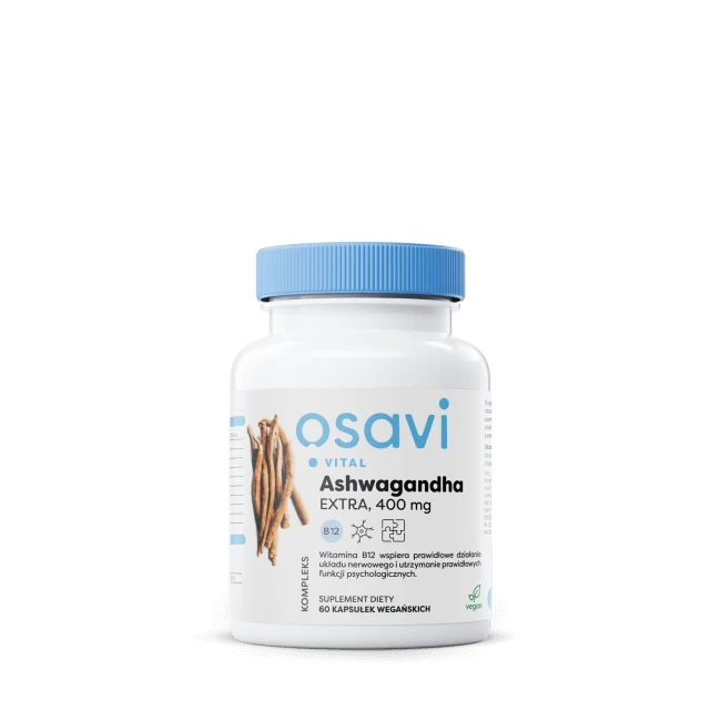 Ashwagandha EXTRA 400 mg mit Vit. B12 (60 Kapseln)