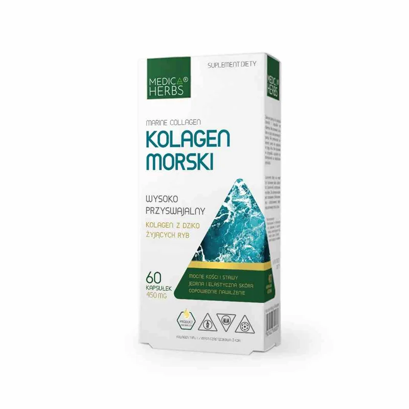 MEDICA HERBS Meereskollagen 450mg, 60 Kapseln.