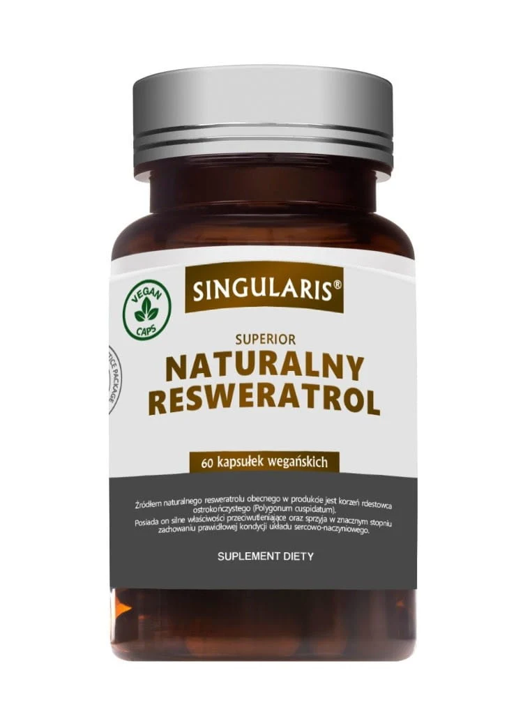Singularis Natürliches Resveratrol 250mg 60 vegane Kapseln