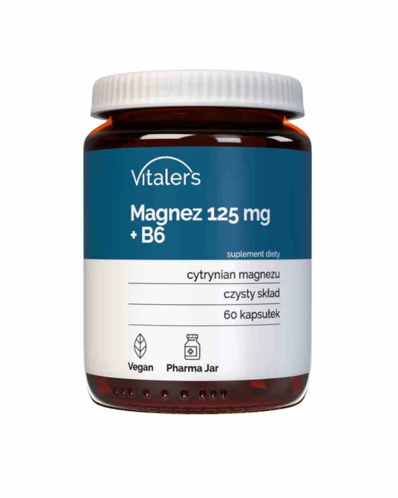 Vitaler's Magnesium 125 mg + B6 12,5 mg 60 Kapseln