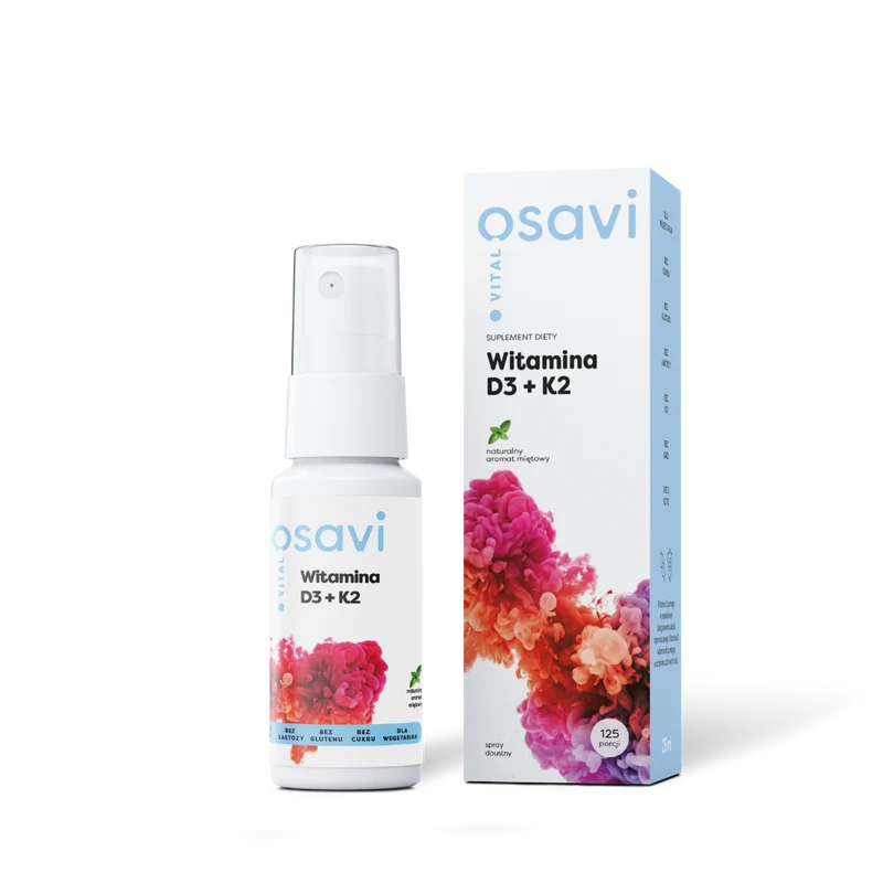 Osavi Vitamin D3 + K2 25 ml Spray mit Minzgeschmack
