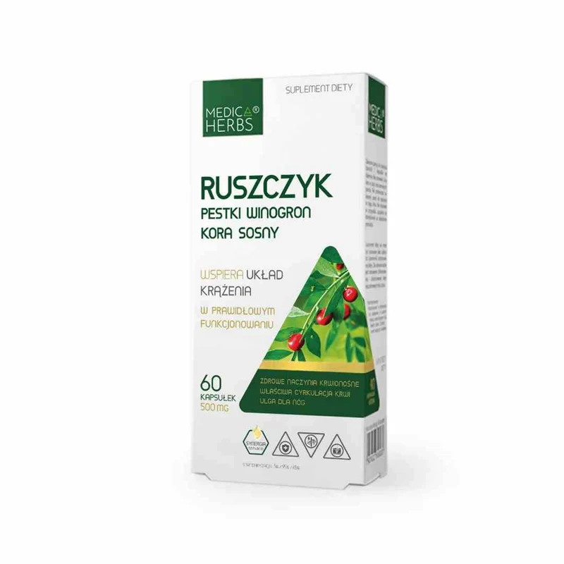 Medica Herbs Ruscus, Traubenkern, Pinienrinde 60 Kapseln
