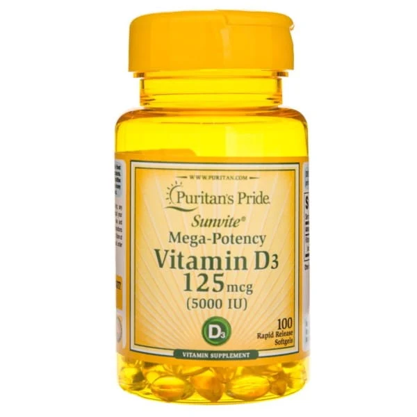 Puritaner Stolz Vitamin D3 5000 iu 100 K