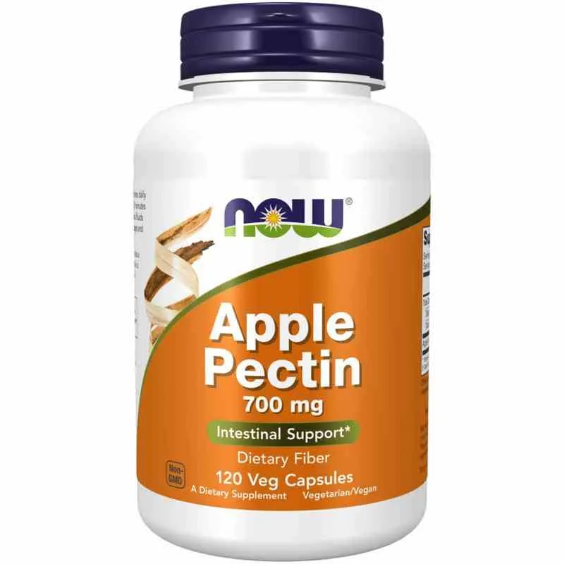 NOW FOODS Apfel Pektin - Apfel Pektin 700 mg (120 Kapseln).