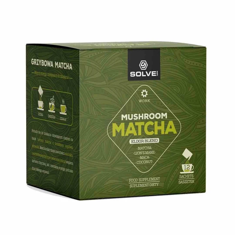 SolveLabs Pilz Matcha Elixier 12 Beutel