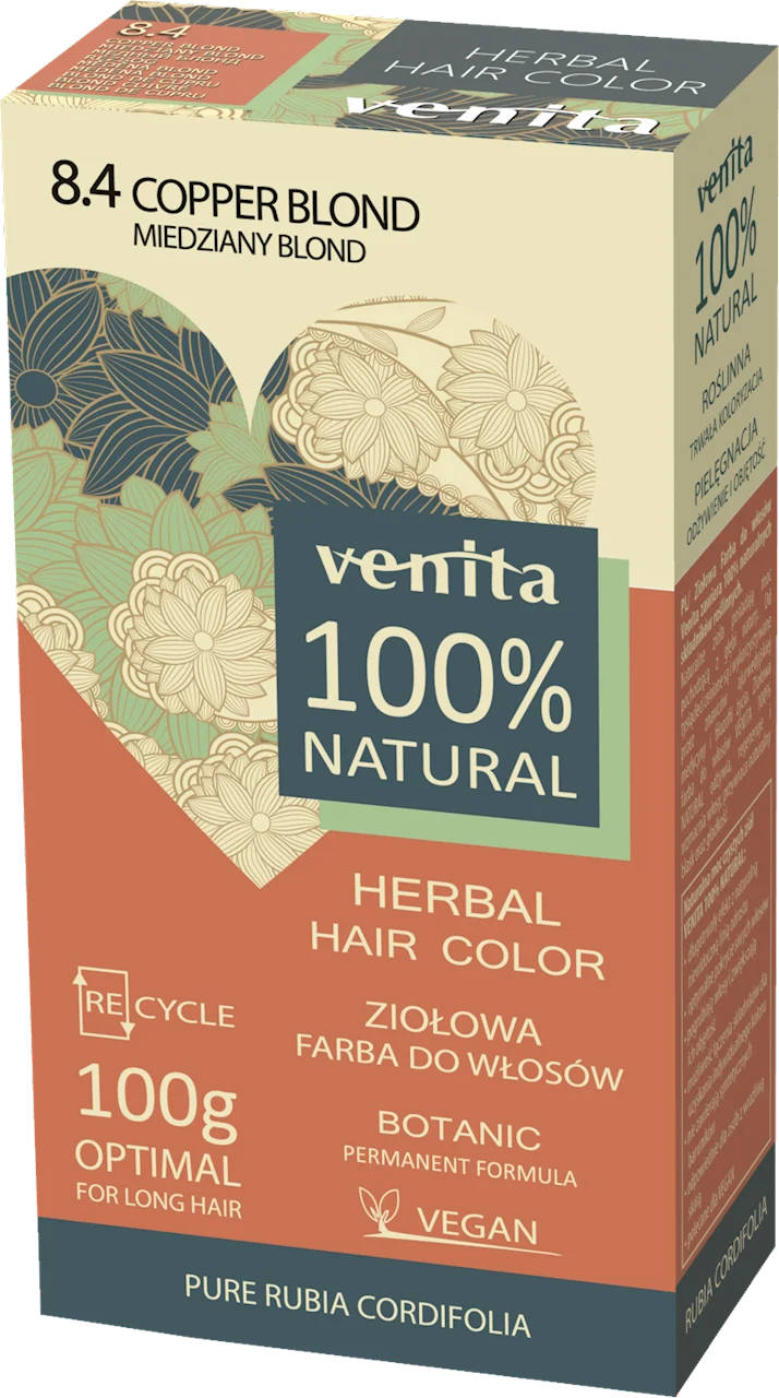 VENITA Kräuter-Haarfärbemittel 8.4 kupferblond 100g