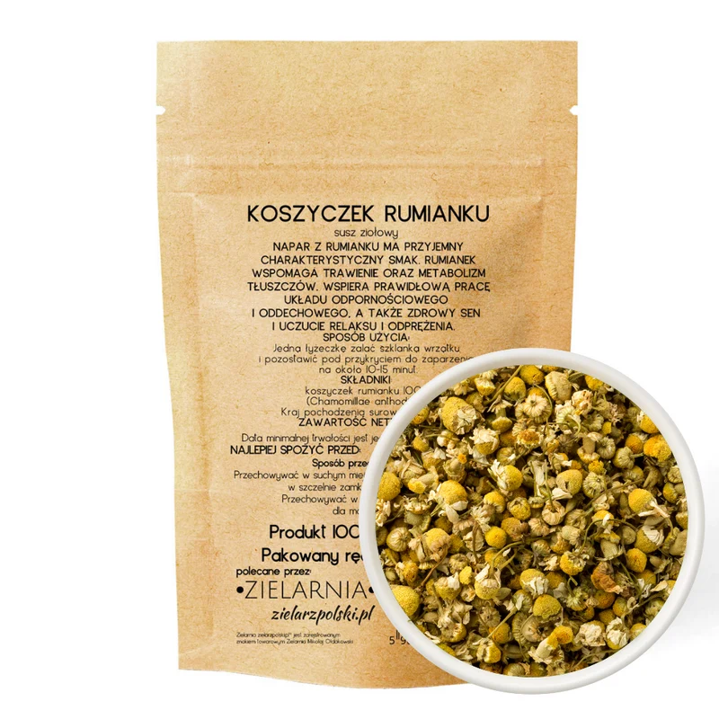 Korb mit ganzen Kamillenblüten 50g POLISH HERBALES