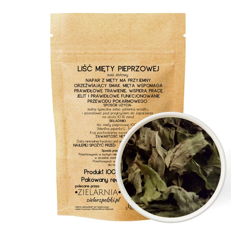 Minzblatt 50g POLNISCHES HERBANDBUCH