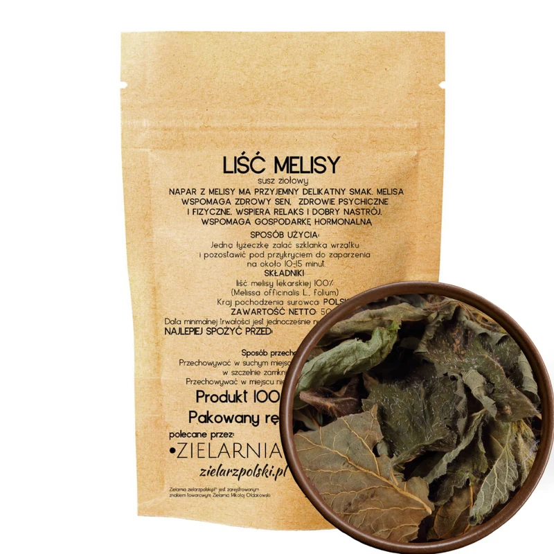 Melisse ganzes Blatt groß 50g ZIELARZPOLSKI