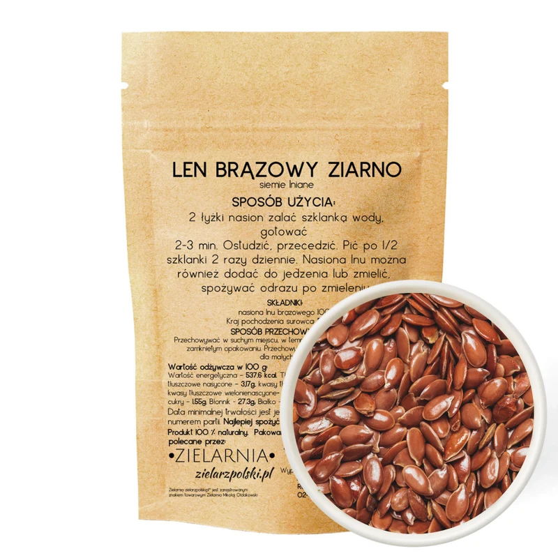 Brauner Leinsamen 500g POLISH HERBARY