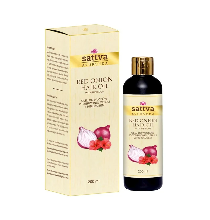 Rotes Koriander-Haaröl mit Hibiskus 200 ml - SATTVA