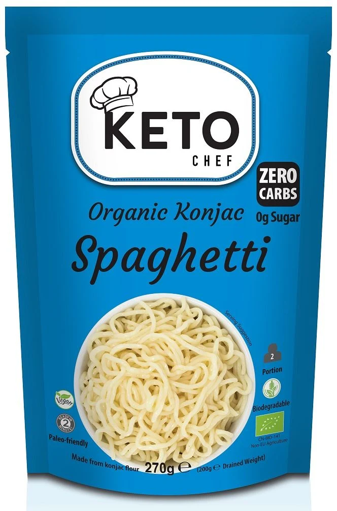 KETO (KONJAC NUDELN SPAGHETTI) GLUTENFREI BIO 270 g - BESSER ALS NAHRUNGSMITTEL (KETO CHEF)