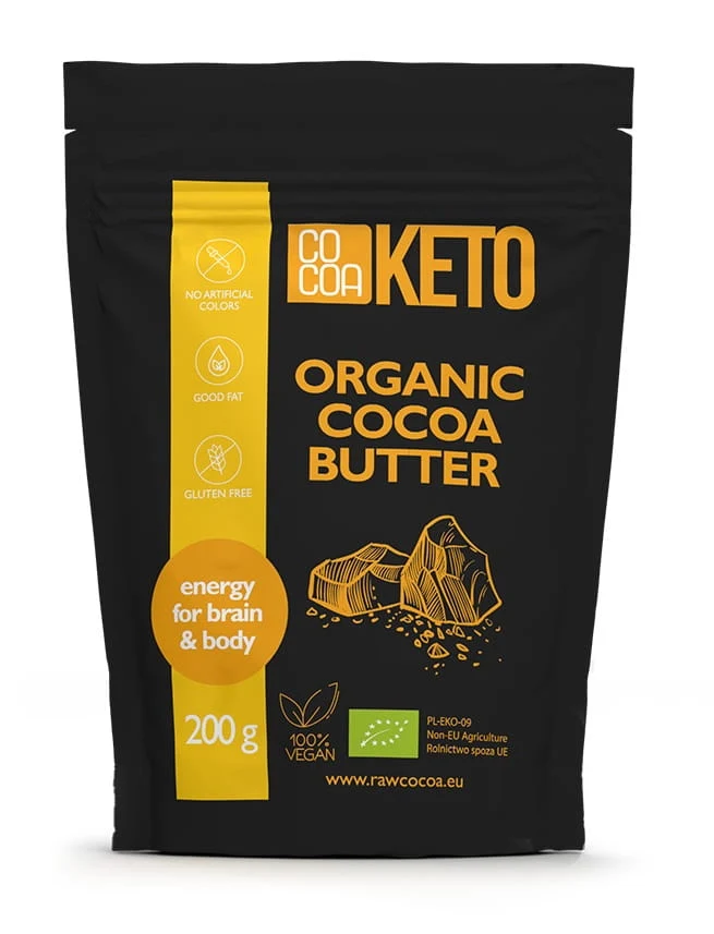 Glutenfreie Kakaobutter BIO 200 g - COCOA