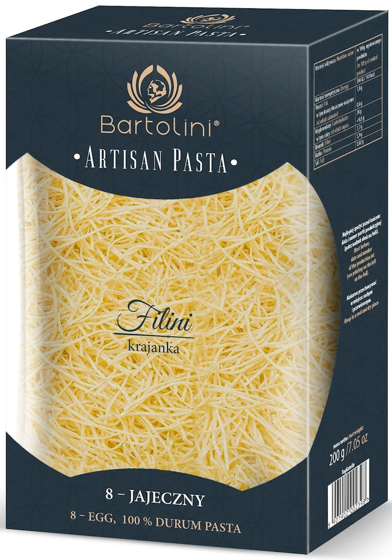 MAKARON (SEMOLINEN) 8-Eier medium 200 g - BARTOLINI