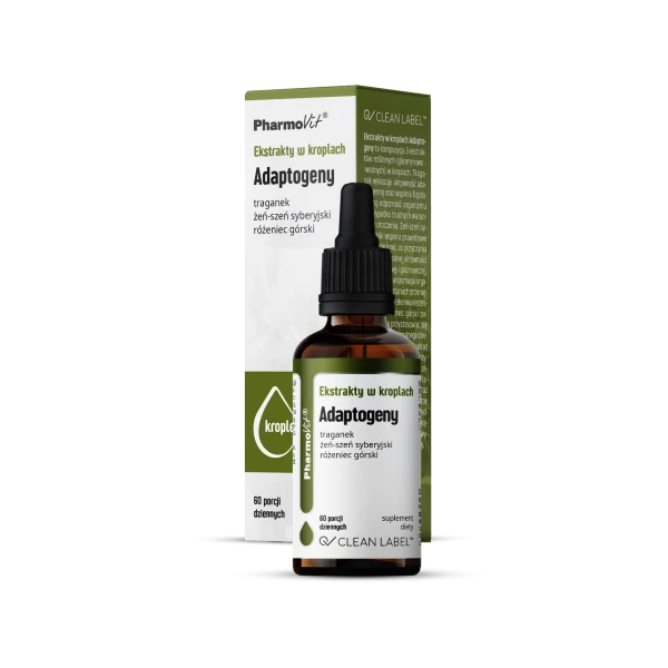 GLUTENFREIE ADAPTOGEN EXTRACTS IN TROPFEN 30 ml - PHARMOVIT (CLEAN LABEL)