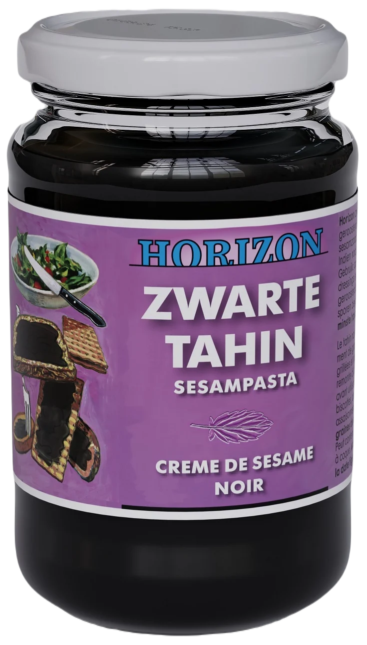 SCHWARZE TAHINI (SCHWARZE KERNPASSE) GLUTENFREI BIO 350 g - HORIZON