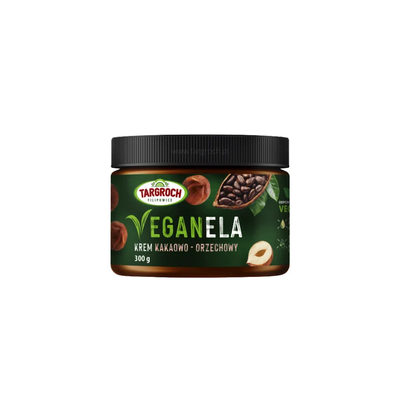 VEGANELA Creme - mit Haselnüssen und Kakao - PET-Glas 300 g Targroch