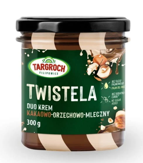 TWISTELA Kakao-Nuss-Milch-Creme - Glas 300 g Targroch