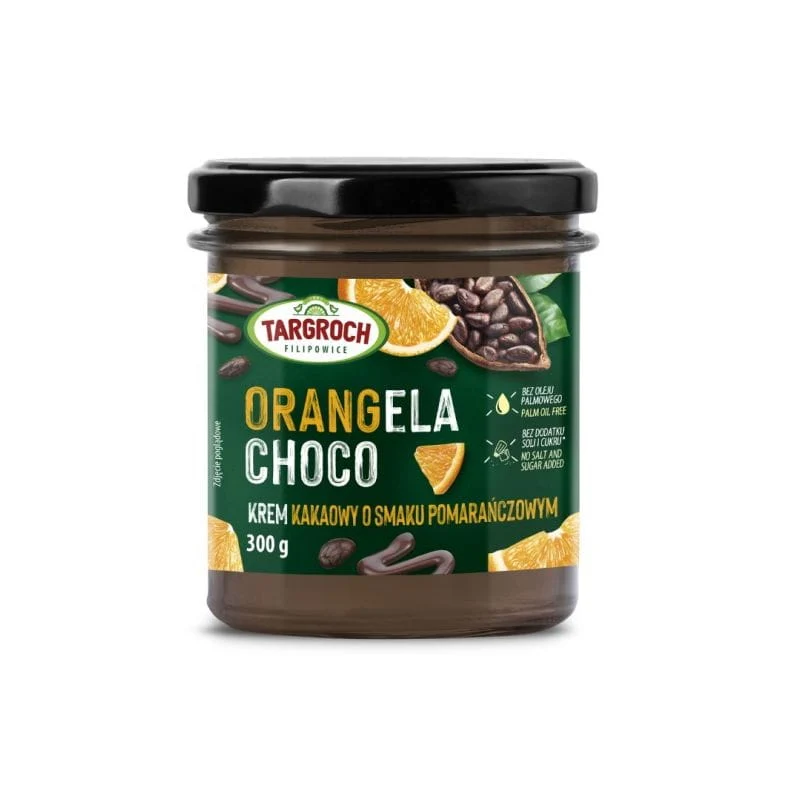 ORANGELA CHOCO Creme - Orangengeschmack - Glasbehälter 300 g Targroch
