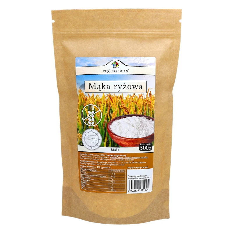 FIVE CHANGES Glutenfreies weißes Reismehl 500g
