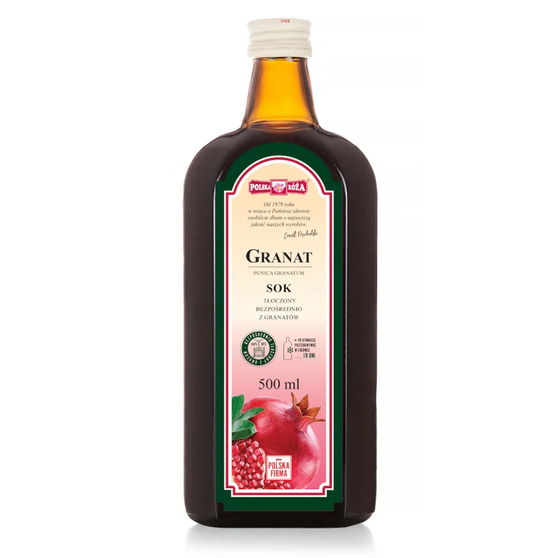 GRANATES 100% Saft 500ml zuckerfrei POLSKA RÓŻA