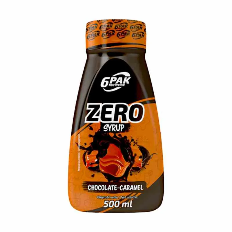 6PAK Sirup Zero 500 ml Schokoladen- und Karamellgeschmack