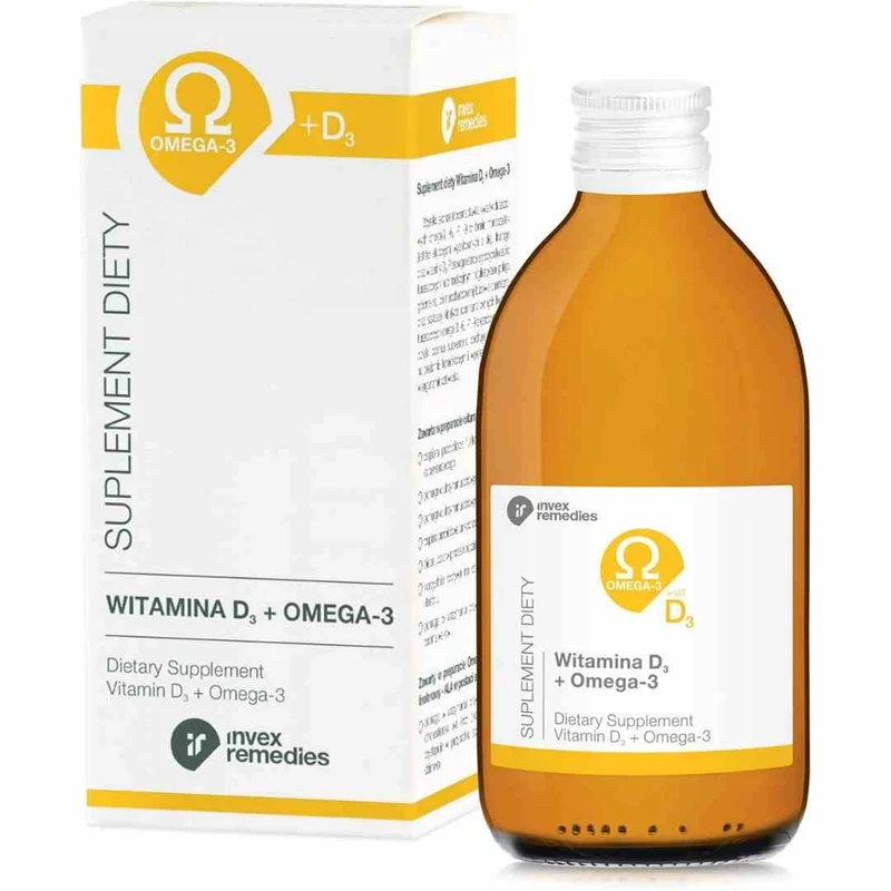 Invex-Heilmittel Vitamin D3 + Omega 3 300 ml