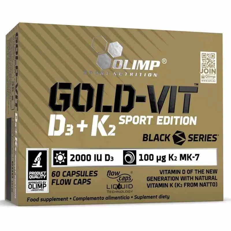 Olimp Gold - Vit D3 + K2 2000IU Sport Edition 60 Kapseln